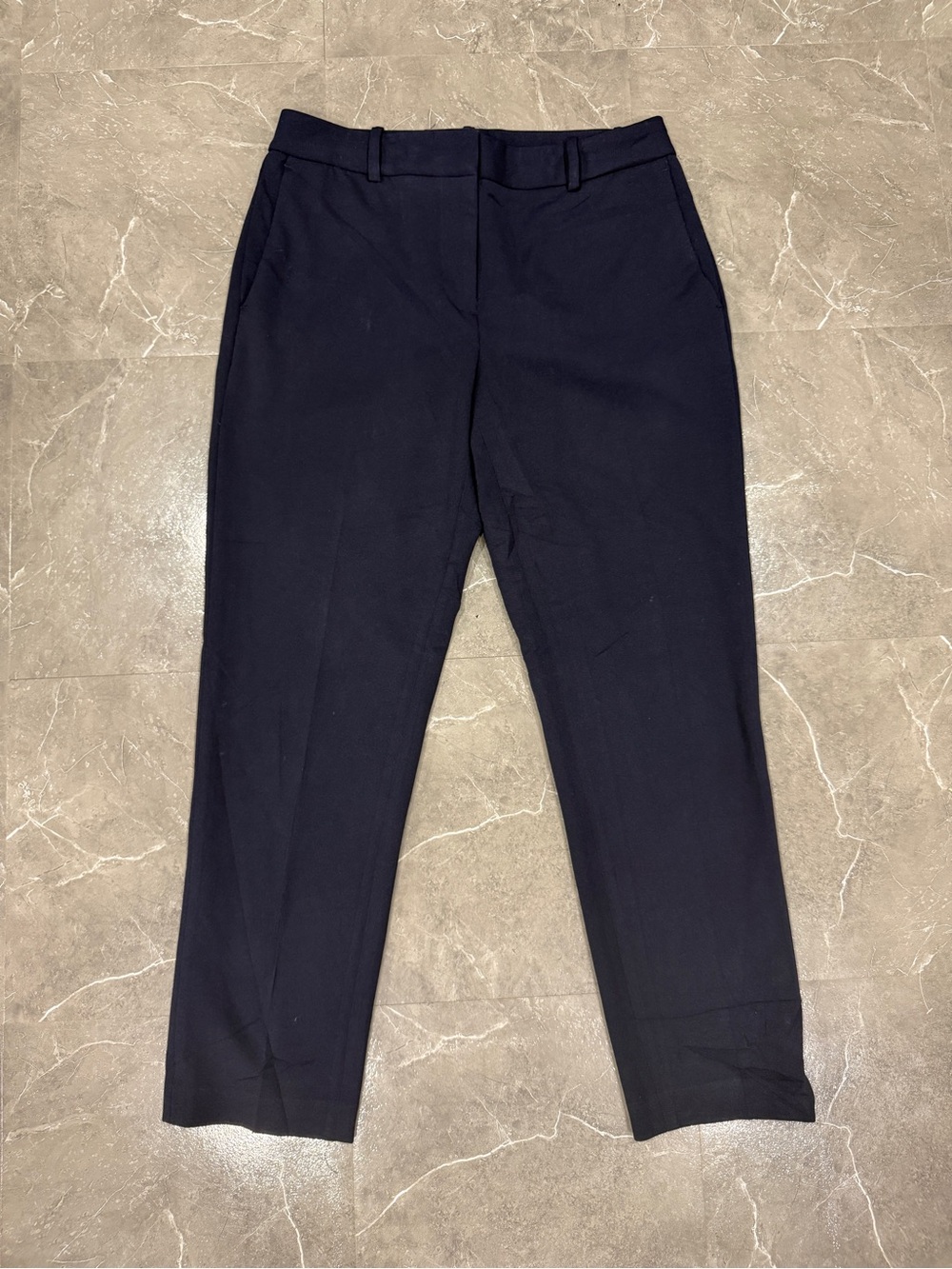 DKNYC Navy Straight-Leg Dress Pants